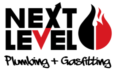 Next Level Plumbing & Gas Fitting logo (Black & Transparent)