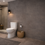 Modern toilet installed in a clean residential bathroom in Whitehorse and Teslin Yukon