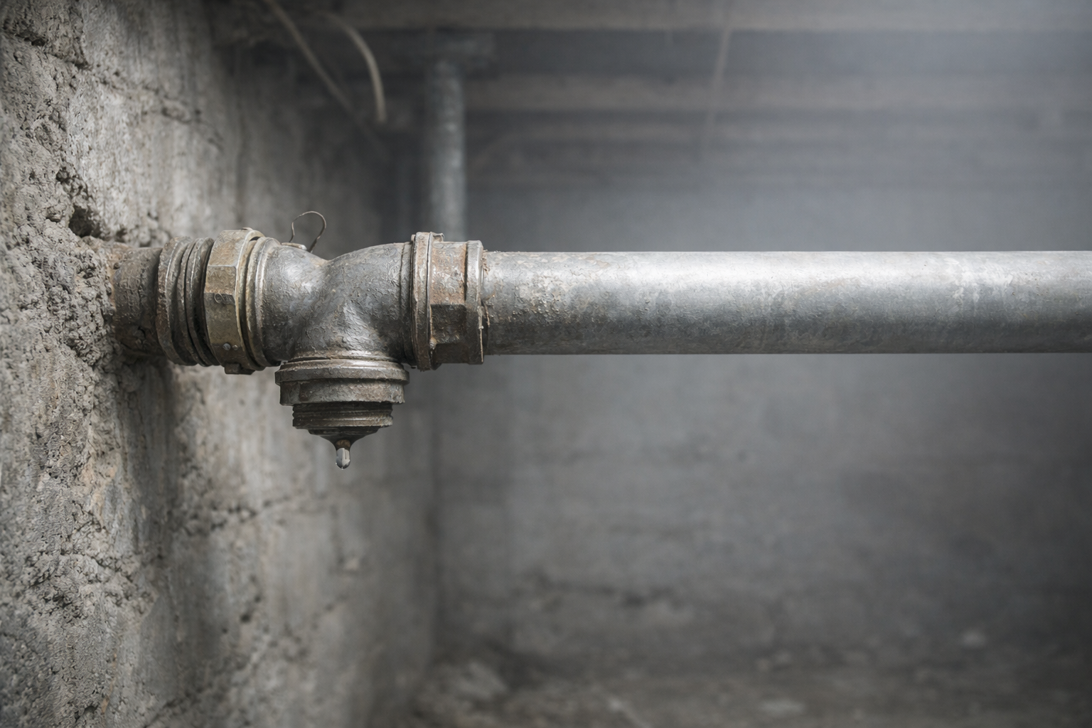 Leaking pipe joint requiring professional repair in Whitehorse and Teslin Yukon